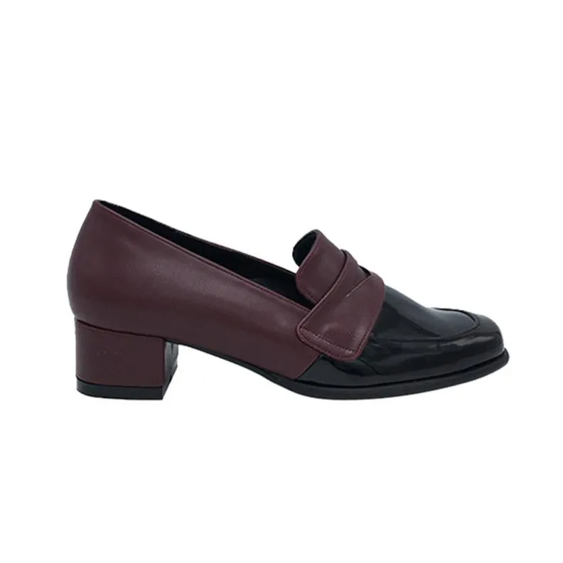 Cora Maroon Black