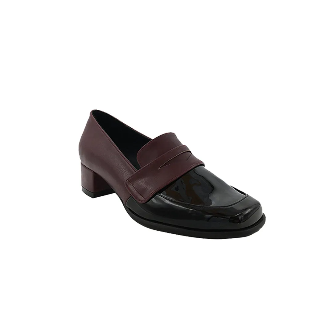 Cora Maroon Black