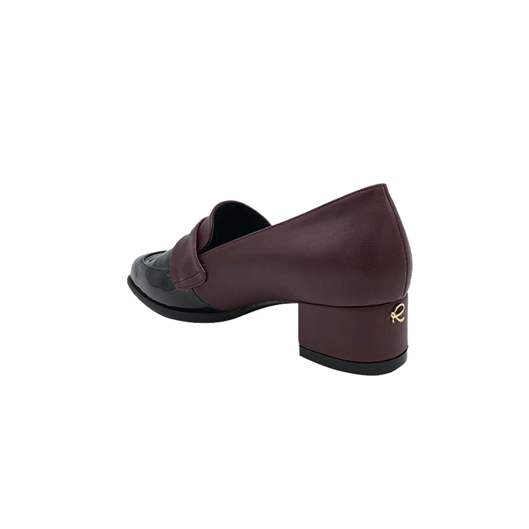 Cora Maroon Black