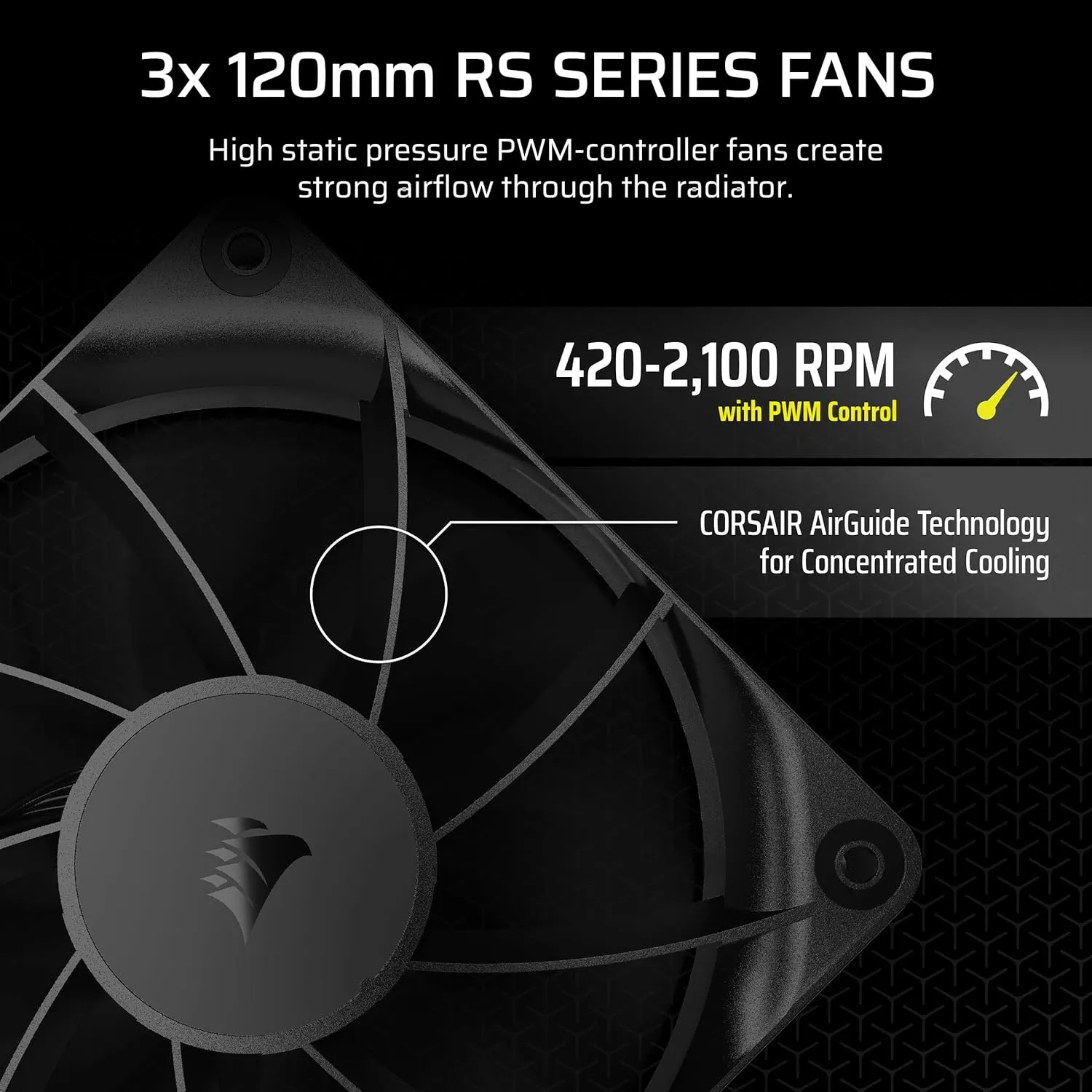 CORSAIR Nautilus 360 RS Liquid CPU Cooler – 360mm AIO – Low-Noise – Direct Motherboard Connection – Daisy-Chain – Intel LGA 1851/1700, AMD AM5/AM4 – 3X RS120 Fans Included – Black