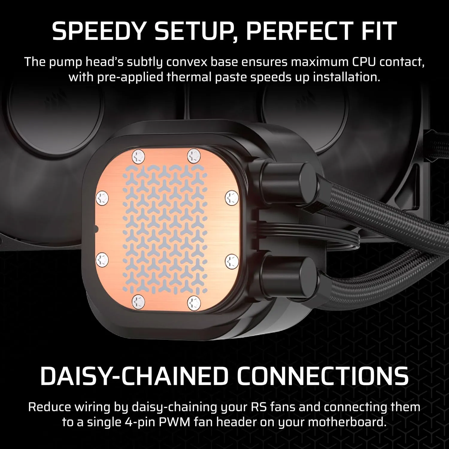 CORSAIR Nautilus 360 RS Liquid CPU Cooler – 360mm AIO – Low-Noise – Direct Motherboard Connection – Daisy-Chain – Intel LGA 1851/1700, AMD AM5/AM4 – 3X RS120 Fans Included – Black