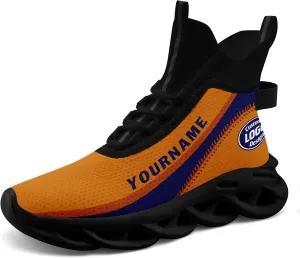 Custom Men Athletic Walking Running Tennis Shoes Fashion Women Hightop Breathable Lightweight Sneaker Unisex Baseball Shoes