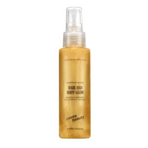 CUVÉE BEAUTY Cuvee Hair and Body Glow - 3 fl oz - Hydrates Hair & Skin with Light Shimmer, Tames Frizz   Adds Shine - Champagne-Infused Formula with Resveratrol & Ceramides - Color Safe