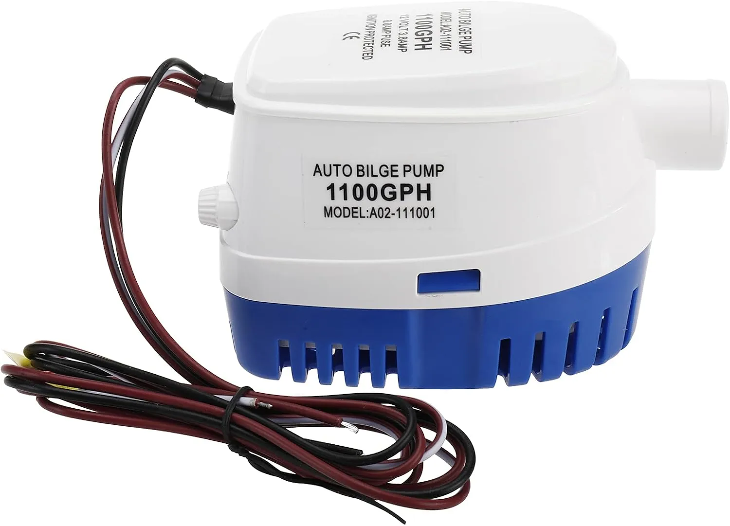 DasMarine 12V Automatic Submersible Boat Bilge Water Pump 1100GPH Built-in Auto Float Switch (1100GPH)