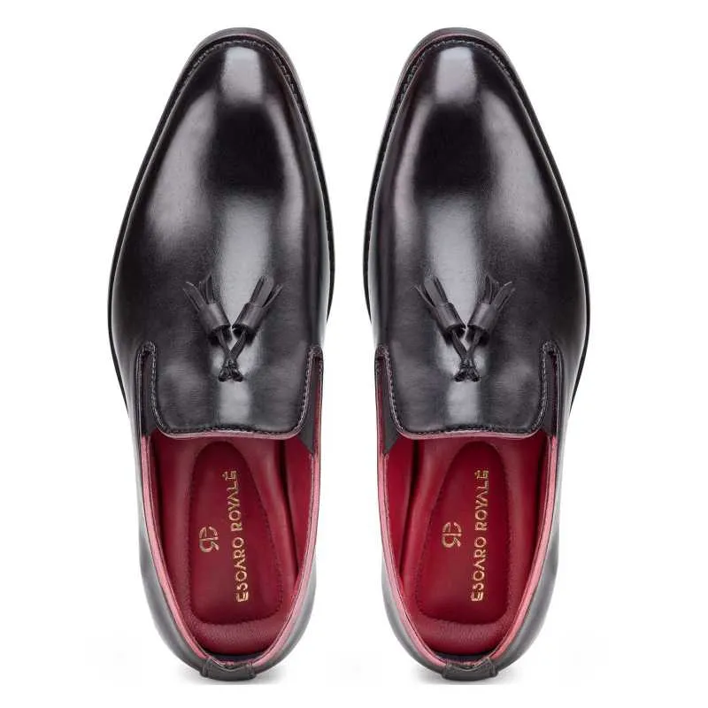 Designer Black Tassel Loafer