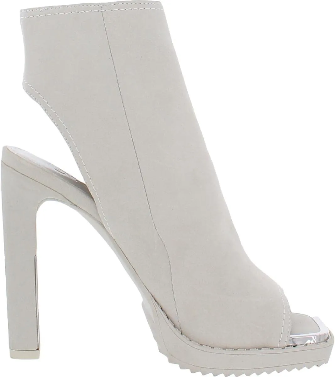 DKNY Women's Open Toe Rubber Sole Heeled Sandal Bootie Fashion Boot