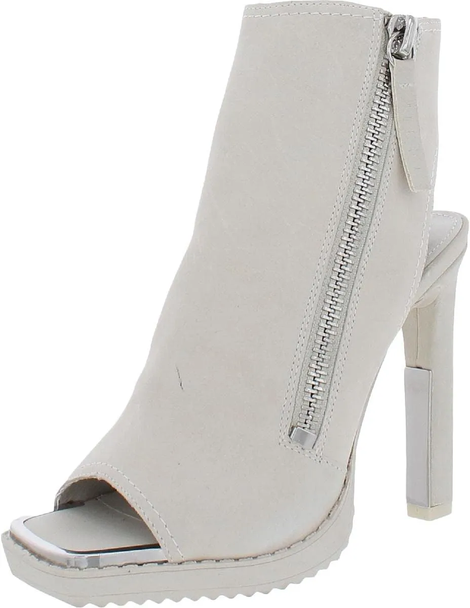 DKNY Women's Open Toe Rubber Sole Heeled Sandal Bootie Fashion Boot