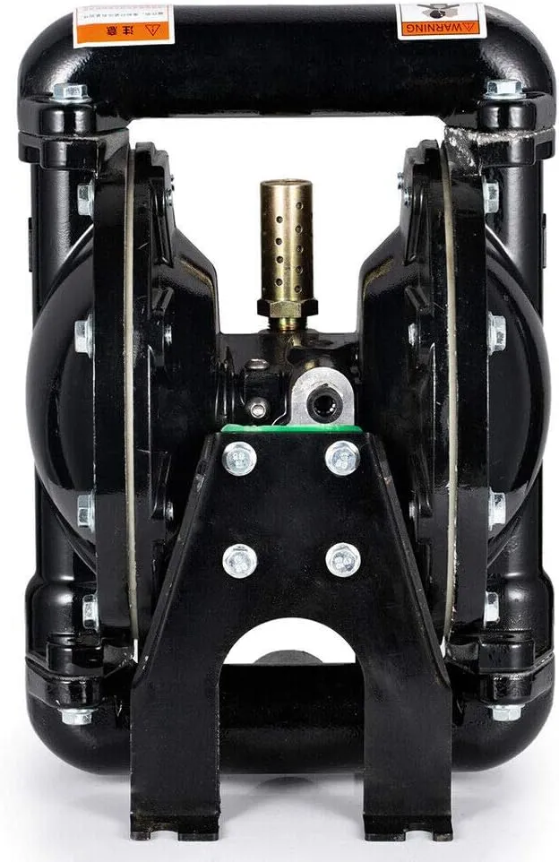 Double Diaphragm Pump - 1 inch Inlet & Outlet, Dual Diaphragm Air Pump, 35 GPM Max, 120PSI