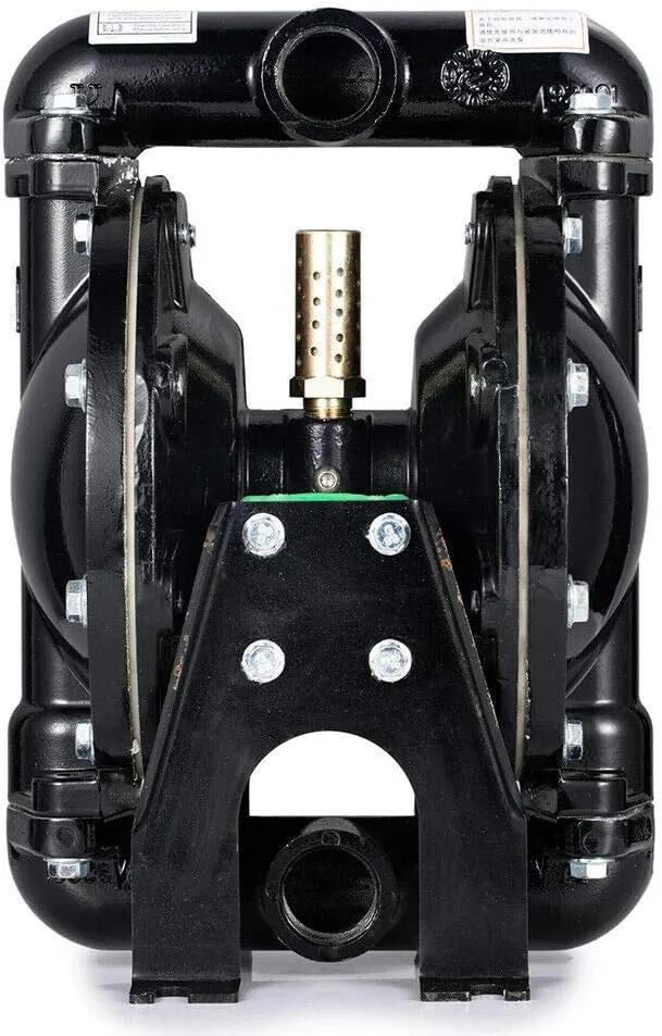 Double Diaphragm Pump - 1 inch Inlet & Outlet, Dual Diaphragm Air Pump, 35 GPM Max, 120PSI