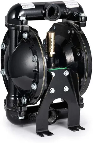 Double Diaphragm Pump - 1 inch Inlet & Outlet, Dual Diaphragm Air Pump, 35 GPM Max, 120PSI