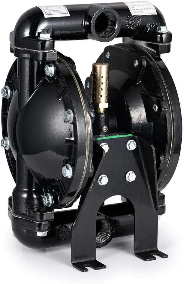 Double Diaphragm Pump - 1 inch Inlet & Outlet, Dual Diaphragm Air Pump, 35 GPM Max, 120PSI