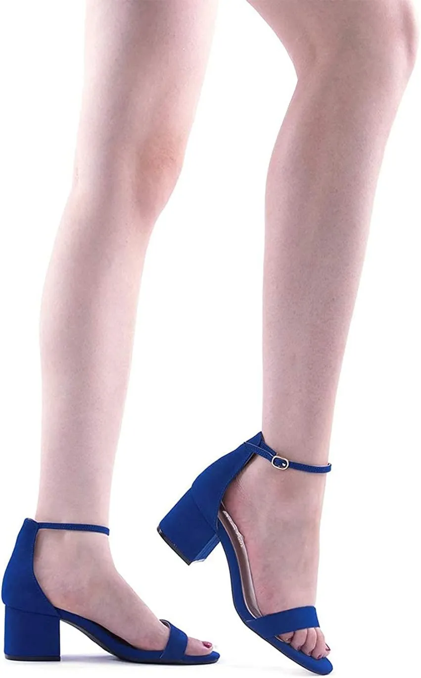 DREAM PAIRS Womens Low-Chunk Low Heel Pump Sandal