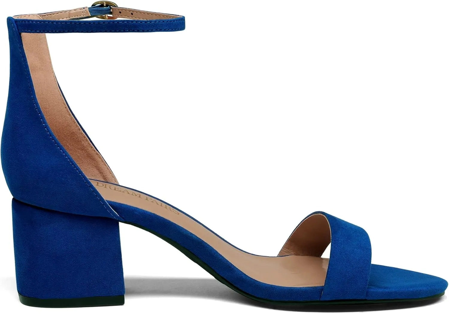 DREAM PAIRS Womens Low-Chunk Low Heel Pump Sandal