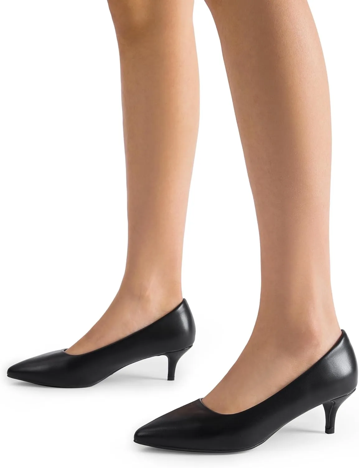 DREAM PAIRS Women's Pumps Kitten Heel Pointed Toe Shoes for Women Comfortable Office Work Dress Shoes