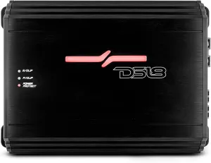 DS18 ZR800.4D Car Amplifier Class D 4-Channel Stereo Full Range Amp 3600 Watts Peak Power - Adjustable Frequency High/Low Pass Setting - Guaranteed to Supercharge Your Car Audio Sound System