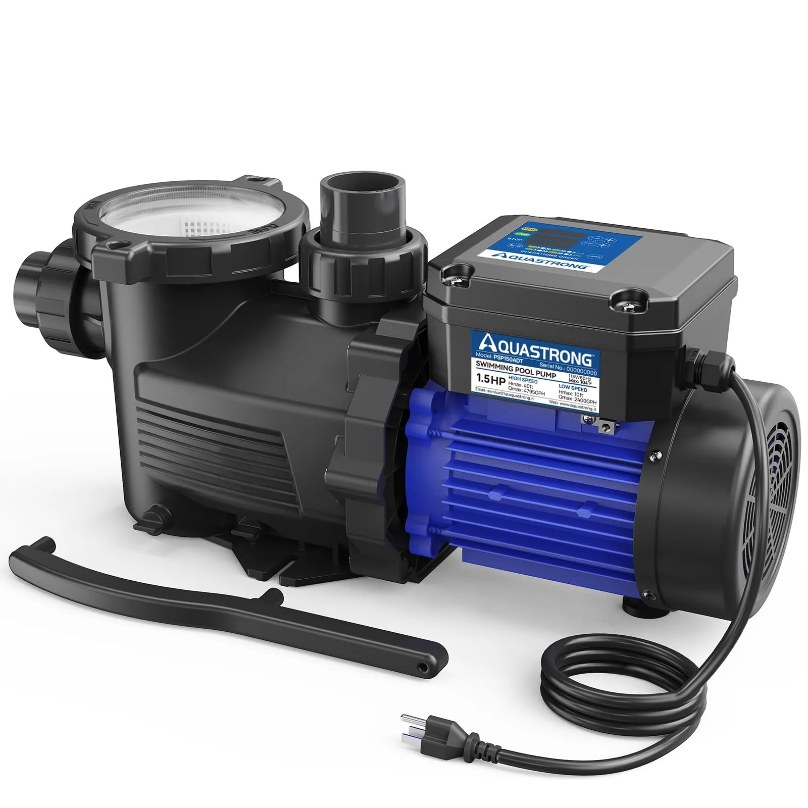 Dual Speed Pool Pumps, 1.5 HP & 2 HP, 4975GPH to 5186GPH, 115V