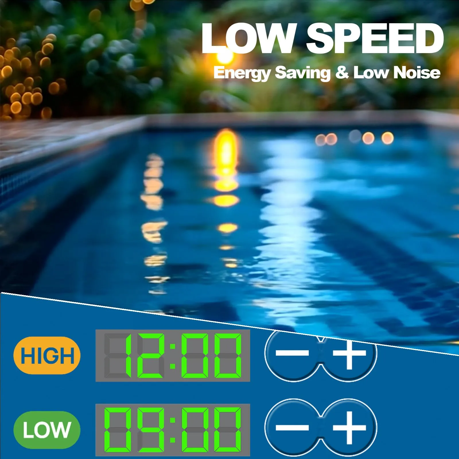 Dual Speed Pool Pumps, 1.5 HP & 2 HP, 4975GPH to 5186GPH, 115V