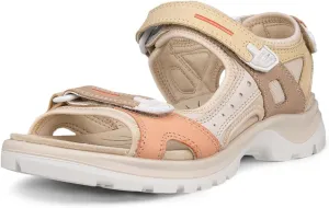 ECCO Women's Yucatan Sport Sandal, Multicolor Straw Nubuck, 8-8.5