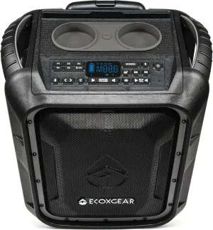 ECOXGEAR EcoBoulder  GDI-EXBLD810 Rugged Waterproof Floating Portable Bluetooth Wireless 100 Watt Speaker and PA System (Gray)
