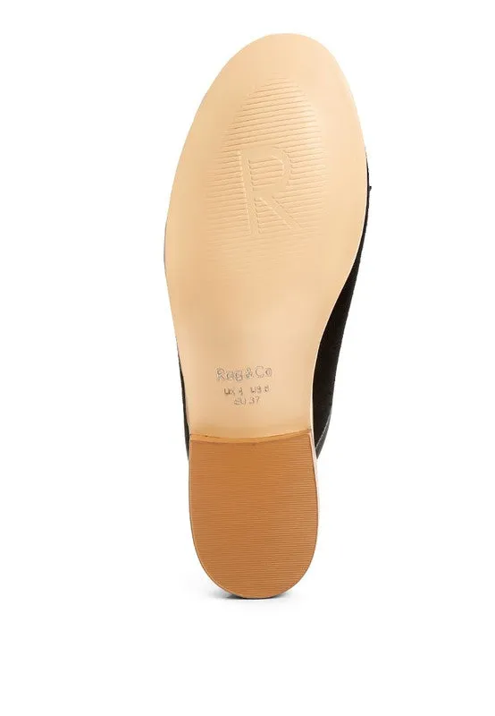 EDMANDA TASSLE  MULES *GENUINE LEATHER*