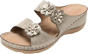Eduavar Sandals for Women Dressy Summer, Orthopedic Sandals for Women Casual Open Toe Sandals Slippers Summer Beach Sandals