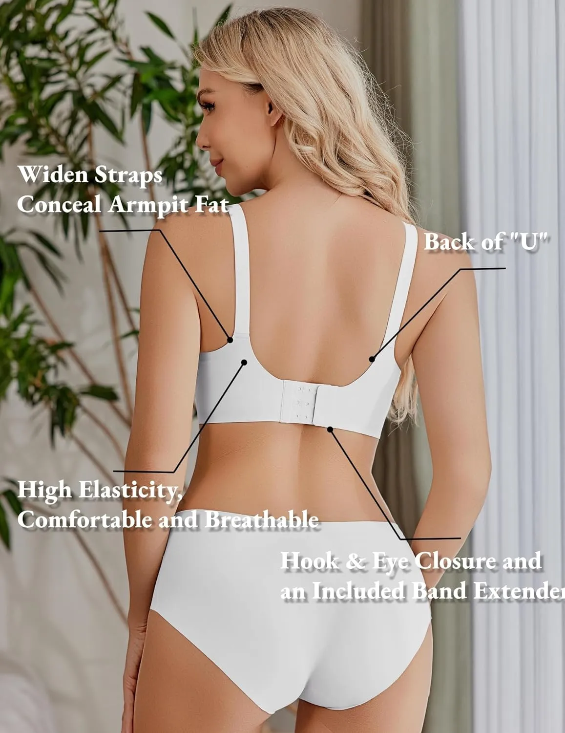 Ekouaer Nursing Bra Wavy Breastfeeding Bras for Women Seamless Maternity Support Wireless Pregnancy Sleep Bralette