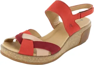 El Naturalista Womens Leaves 5008 Wedge Sandal Shoes, Coral Mixed, EU 40 / US 9