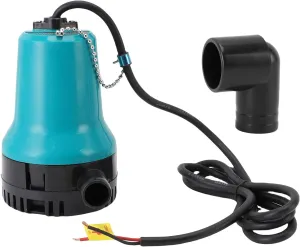 Electric Boat Pump, Bilge Pump 45W 70L min Flow Electric Water Transfer Pump 1 Inch Outlet 4m Lift
