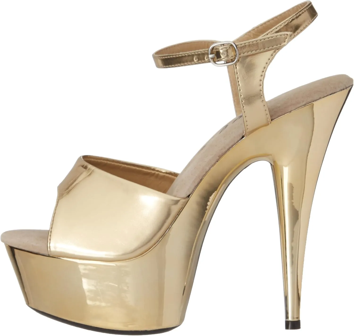 Ellie Shoes Women's 609-CHROME Platform Sandal