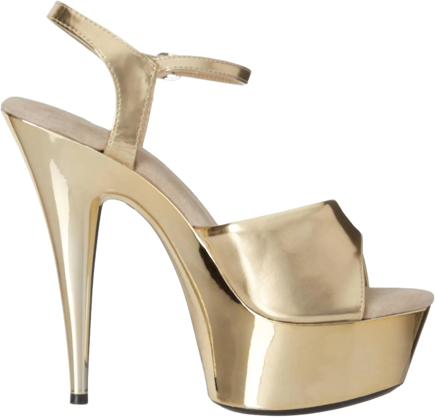 Ellie Shoes Women's 609-CHROME Platform Sandal