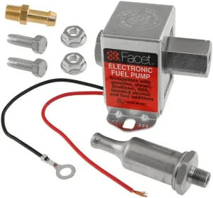 Facet FEP289SV, Facet Cube 12 volt Fuel Pump Kit, 1/8 NPT, 4 to 7 psi Maximum Pressure