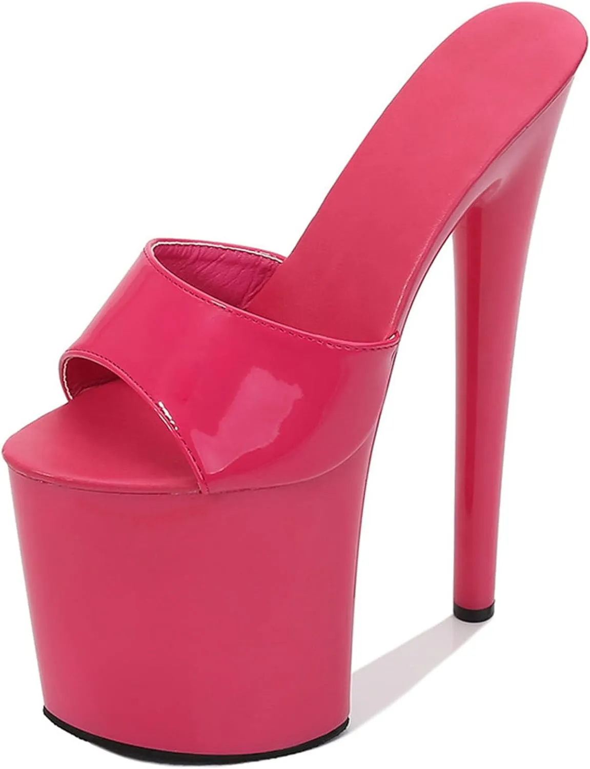 F&A LOVING Women's Platform Slide 8 inch Heel Stiletto Sandal Shoes
