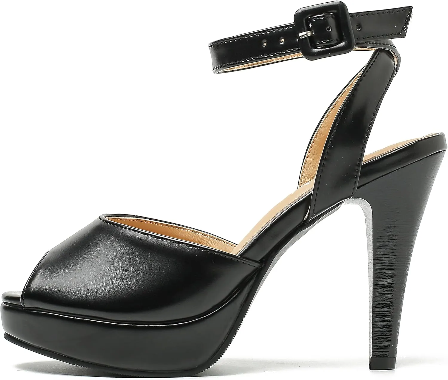 fereshte Women's High Heels Platform Sandals Ankle Strap Slingback Dress Sandal Pump Shoes