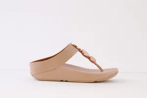 FITFLOP - HALO SHIMMER TOE-POST MULE - PINK