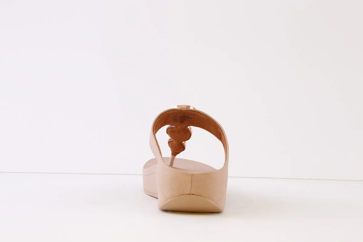 FITFLOP - HALO SHIMMER TOE-POST MULE - PINK
