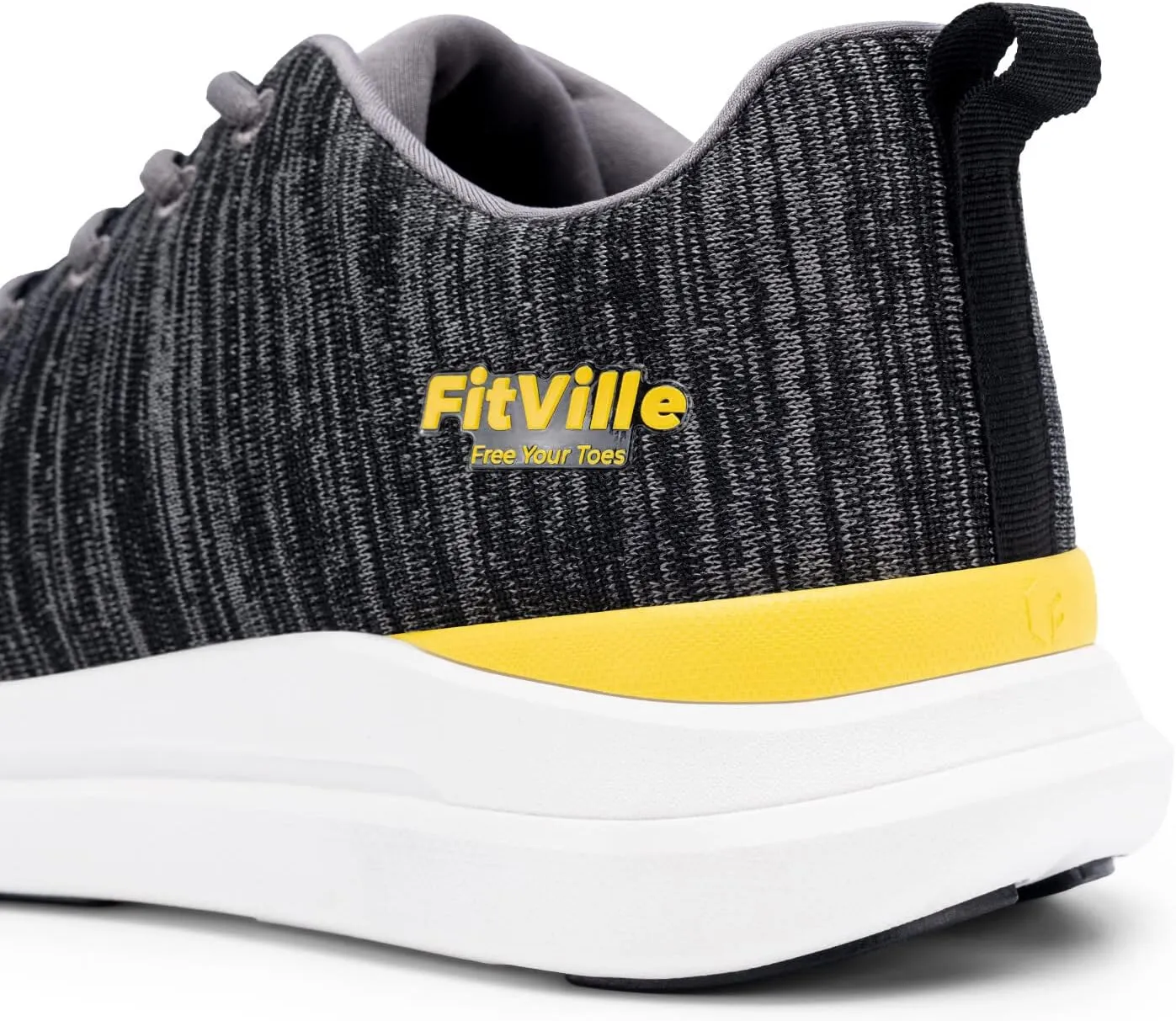 FitVille Men's Extra Wide Walking Shoes Comfortable Sneakers with Arch Support for Plantar Fasciitis - ArchPower FlyWave