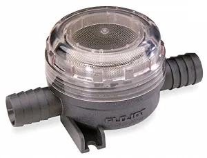 FLOJET 40 Mesh Low Profile Inline, Pump Strainer, 420 Microns, 3/8" Pipe Size