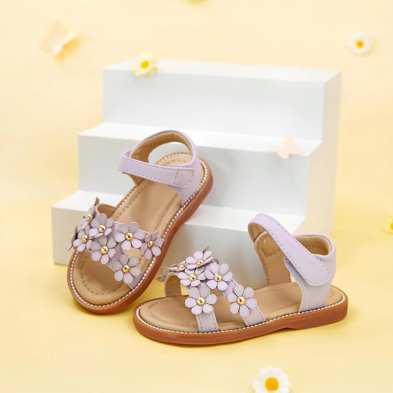 GINFIVE Toddler Girls Sandals Girls Toddler Sandals Little Girls Kids Shoes