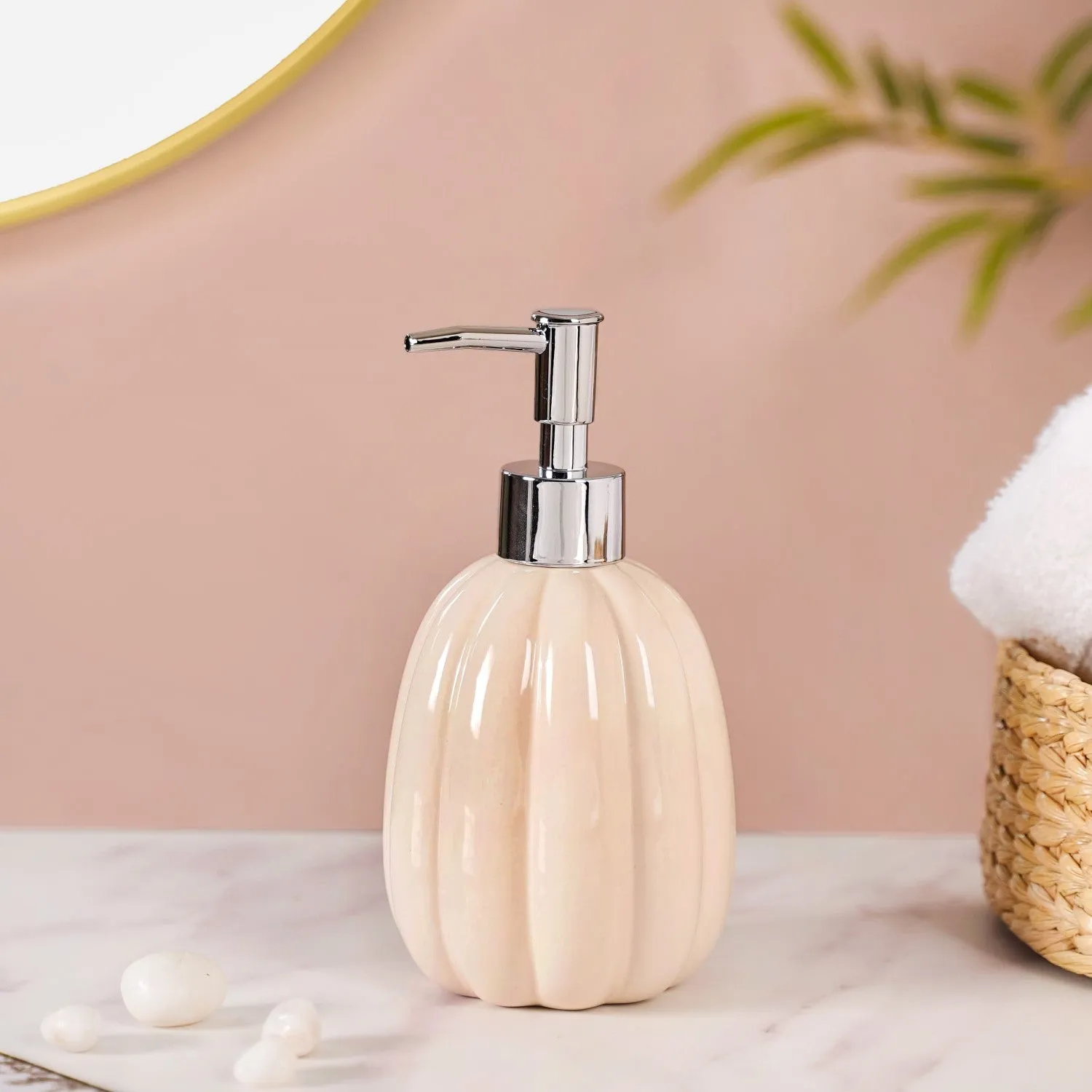 Glossy Handwash Dispenser Beige 400ml