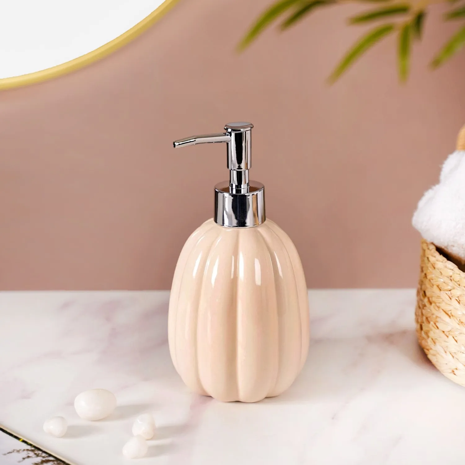 Glossy Handwash Dispenser Beige 400ml