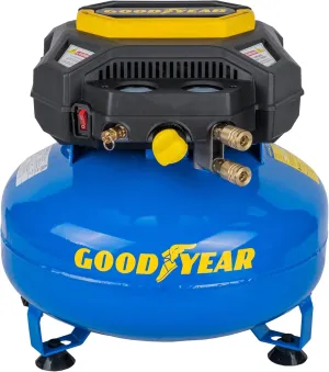 Goodyear 6 Gallon 150 PSI Oil Free Electric Pancake Air Compressor