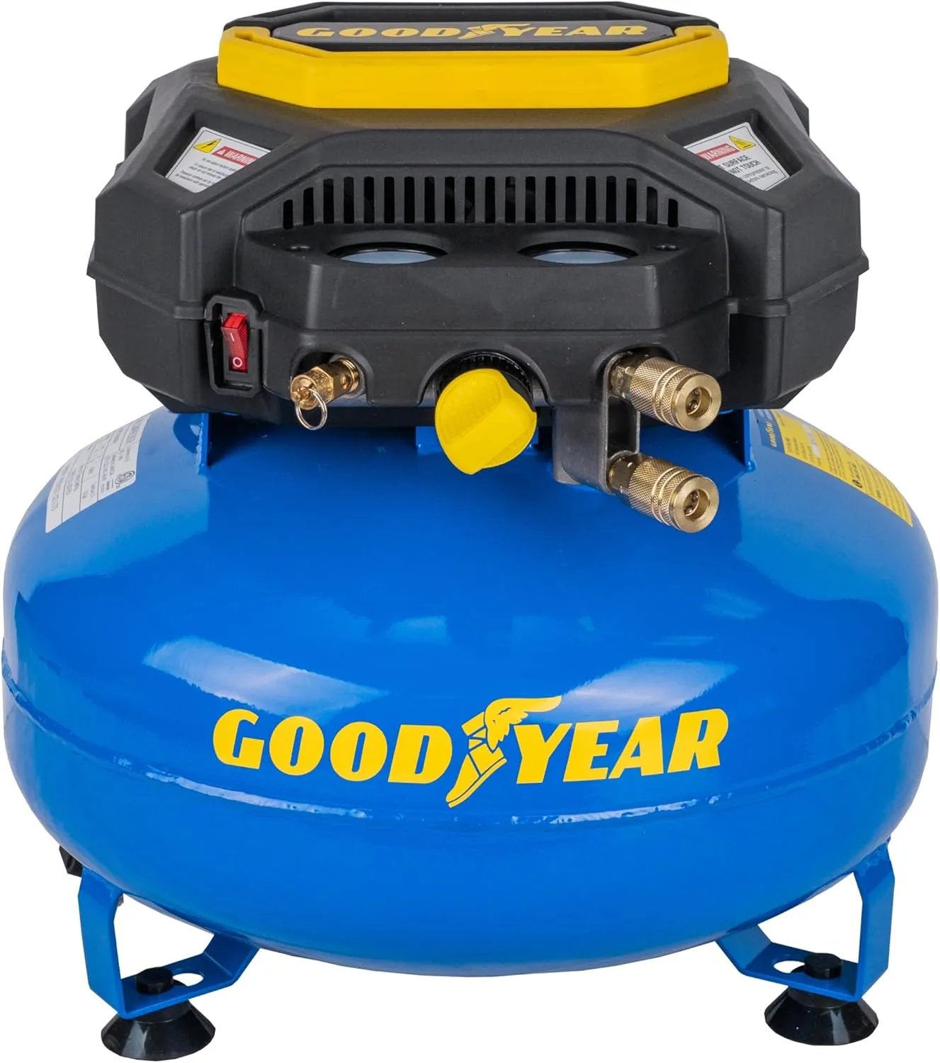 Goodyear 6 Gallon 150 PSI Oil Free Electric Pancake Air Compressor