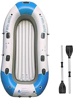 Green Inflatable Kayak Water Sports 4 People Rubber Boat Wearable Fishing Boat Inflatable Boat Kayak Hovercraft Inflatable Boat