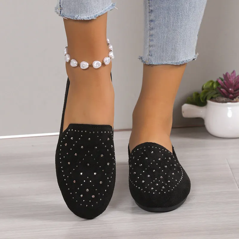 GS Mule | Luxe lage muiltjes met strass details voor dames