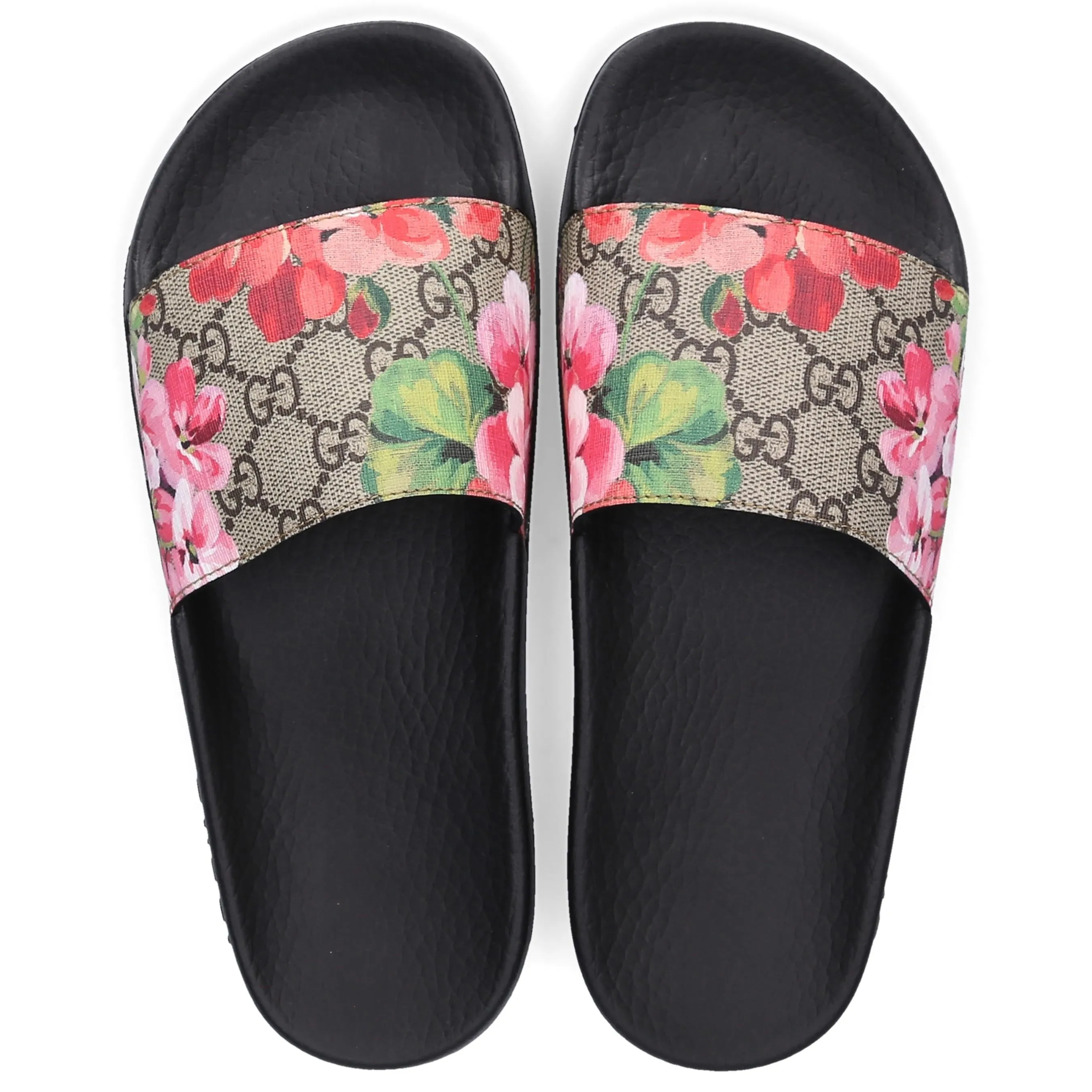 GUCCI GG Blooms Supreme Floral Slide Sandal