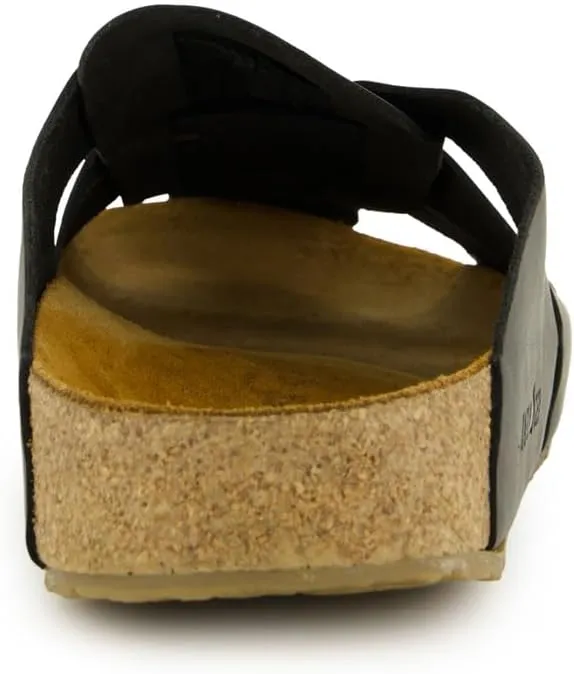 HAFLINGER Pius elegant leather Sandals with rubber sole and cork latex footbed unisex