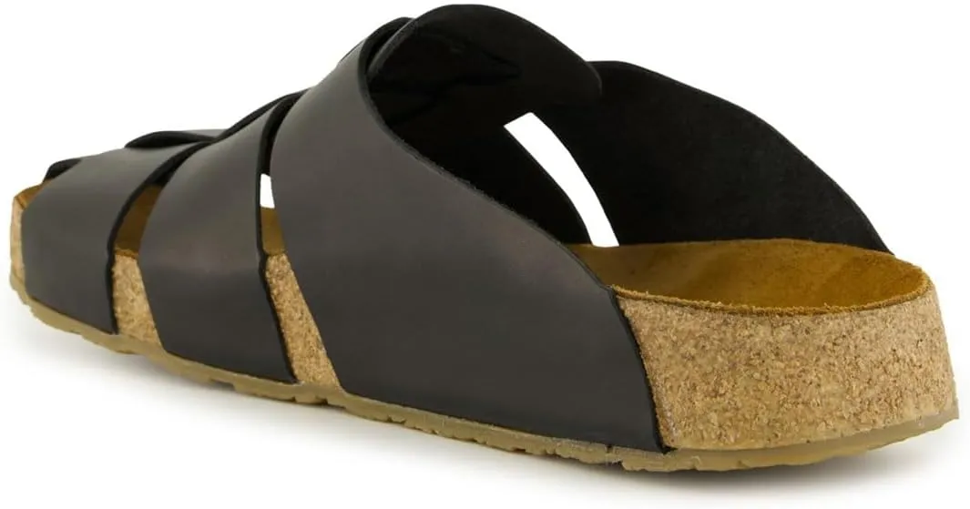 HAFLINGER Pius elegant leather Sandals with rubber sole and cork latex footbed unisex