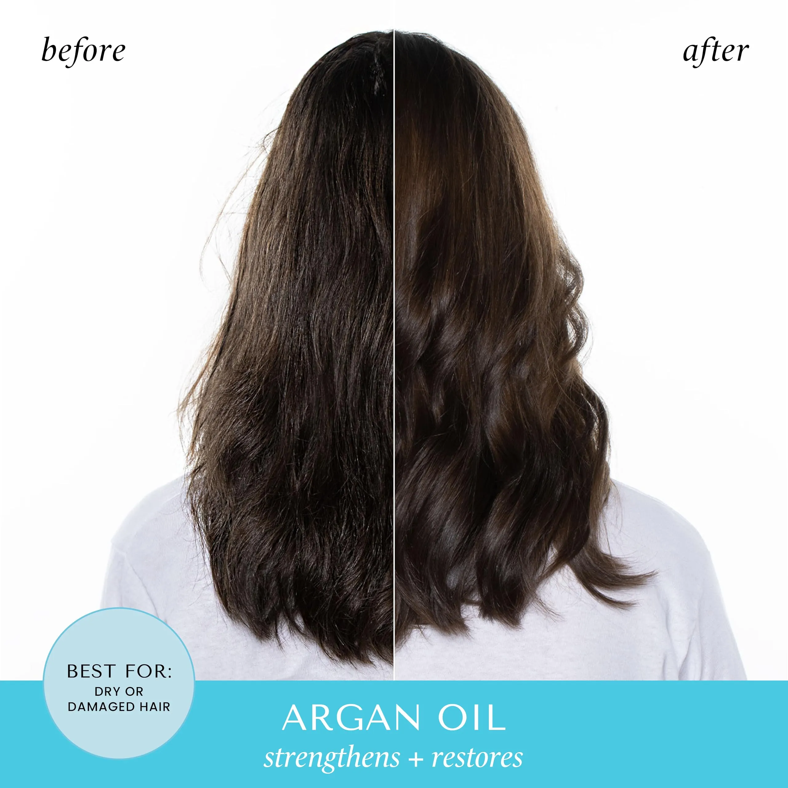 HASK Argan Restoring Set: 2 Argan Shine Hair Oil Vials and 1 Shampoo and Conditioner Set