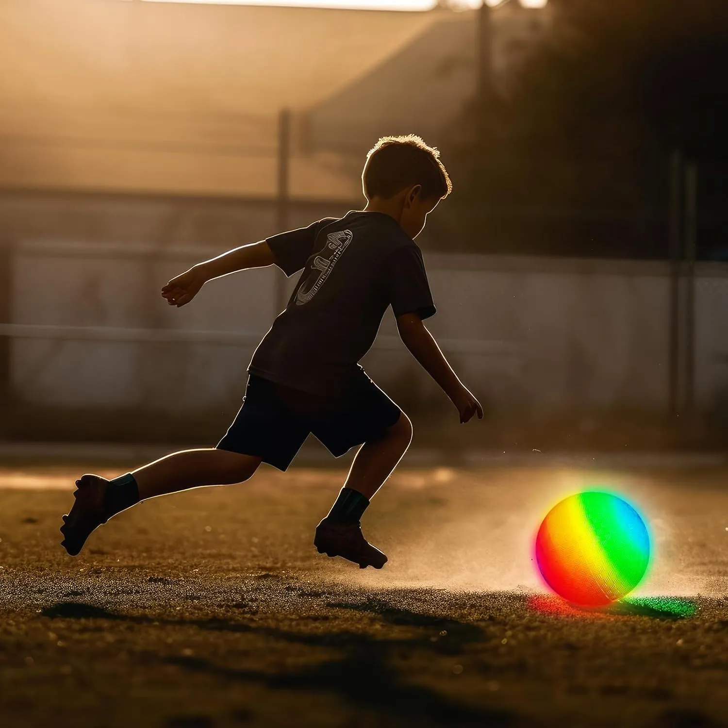 Hiboom 2 Pcs LED Kickballs Dodgeballs Light up Playground Ball Bouncy Balls with Pump for Kids Adults Playground School Backyard Game Outdoor Glow in The Dark Party Supplies