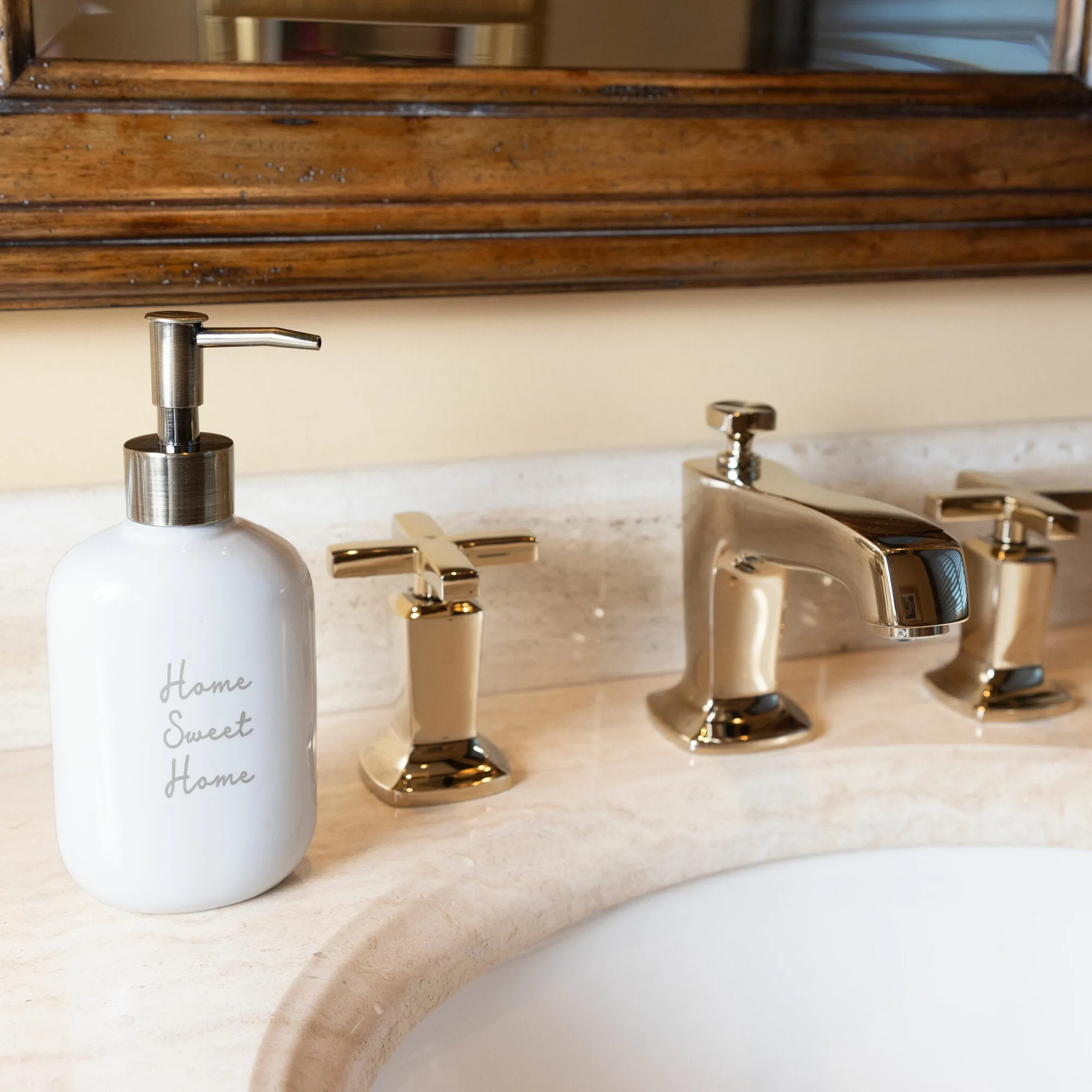 Home Sweet Home Ceramic Soap/Lotion Dispenser